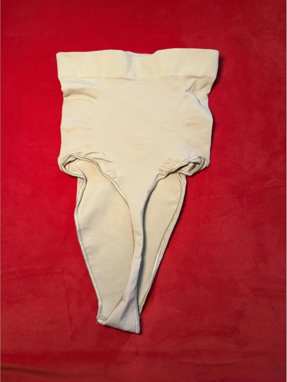 Skims Seamless Sculpt High Waisted Thong Color Clay Size XS - Picture 3 of 4